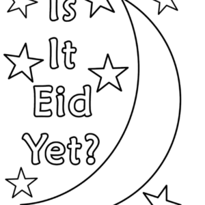 Moon and stars colouring in sheet